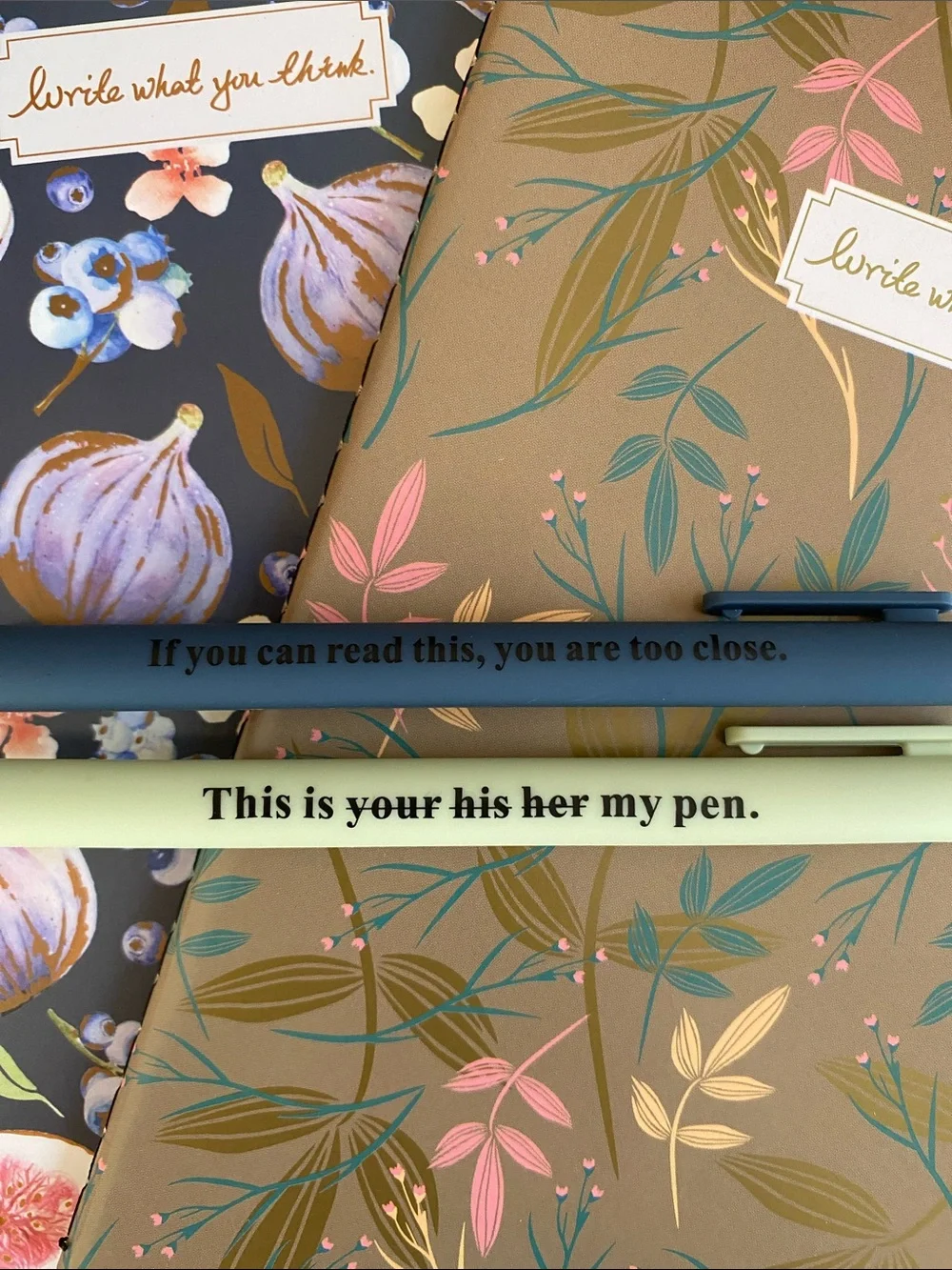 Floral Softcover Journal Set with fun Color Pens